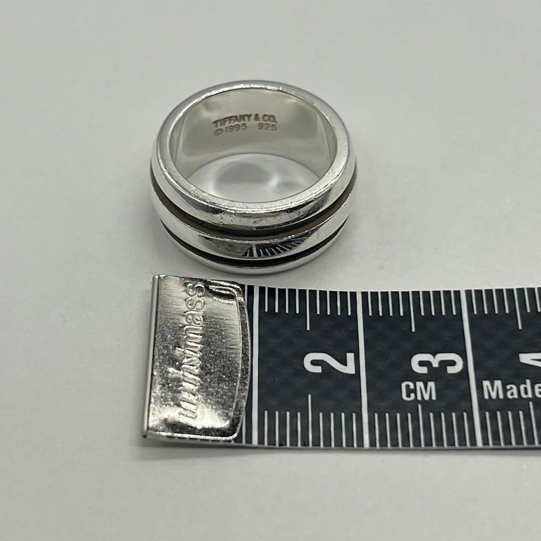 ティファニー TIFFANY グルーブドリング ダブルライン 10号 SV925