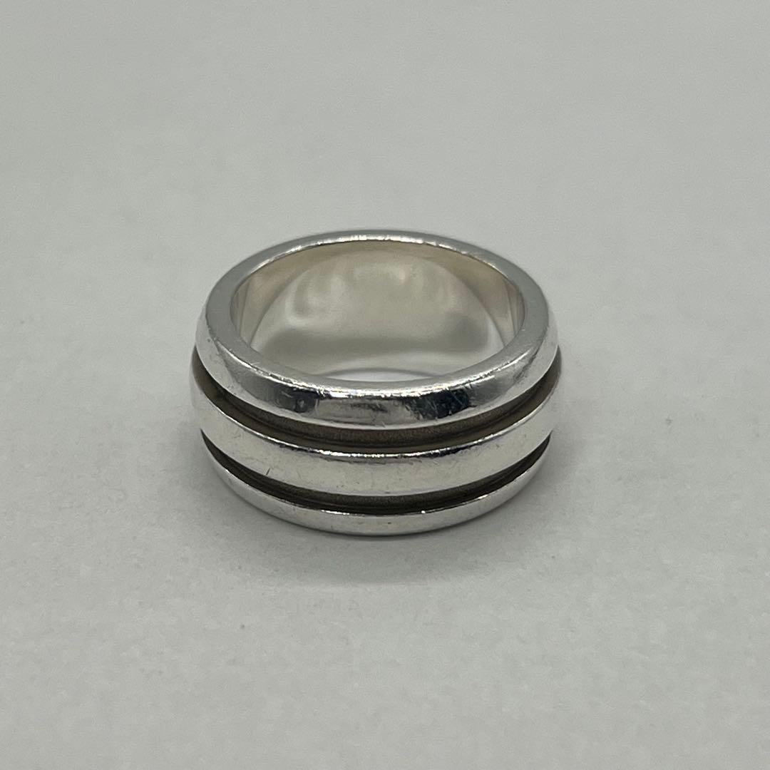 ティファニー TIFFANY グルーブドリング ダブルライン 10号 SV925