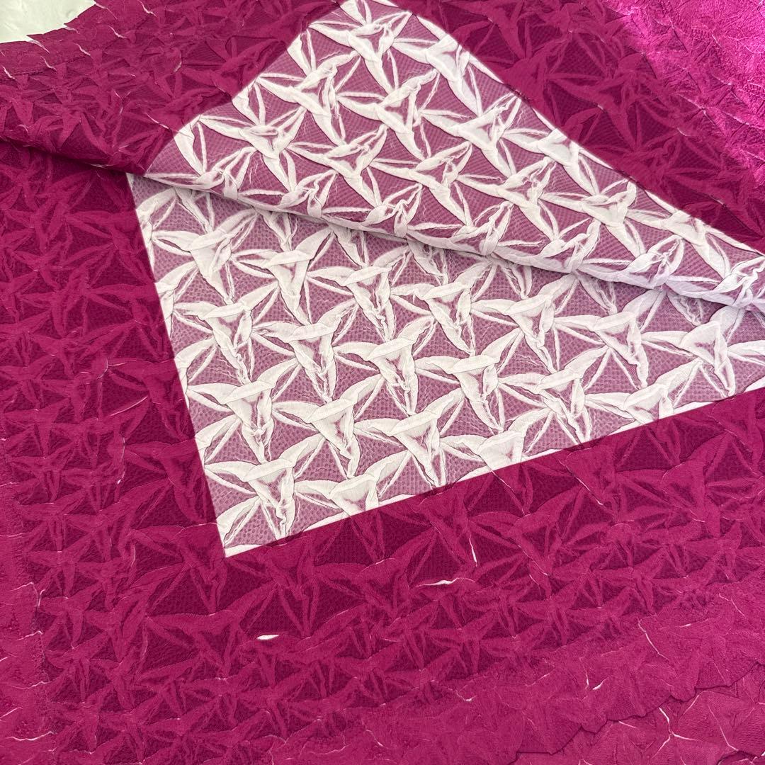 イッセミヤケ　ピンクパープル フリル付きキャミソール