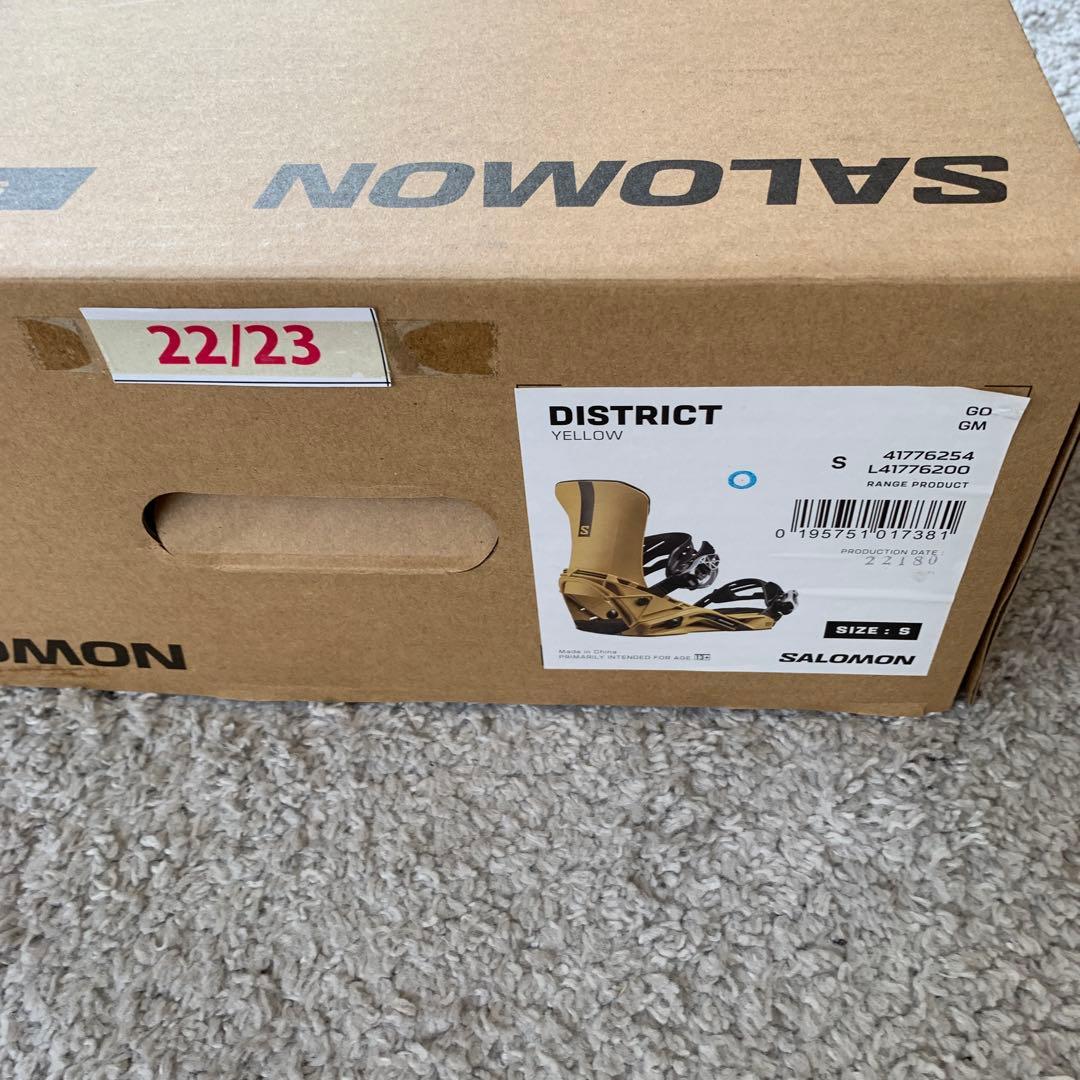 22-23 SALOMON DISTRICT yellow Sサイズ