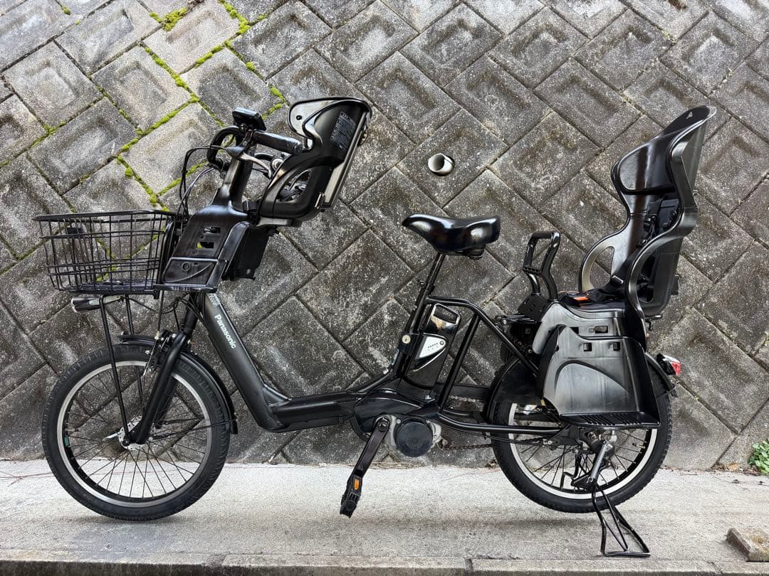 Panasonic20インチ13.2AHバッテリーチャイルドシート2つ付き 黒