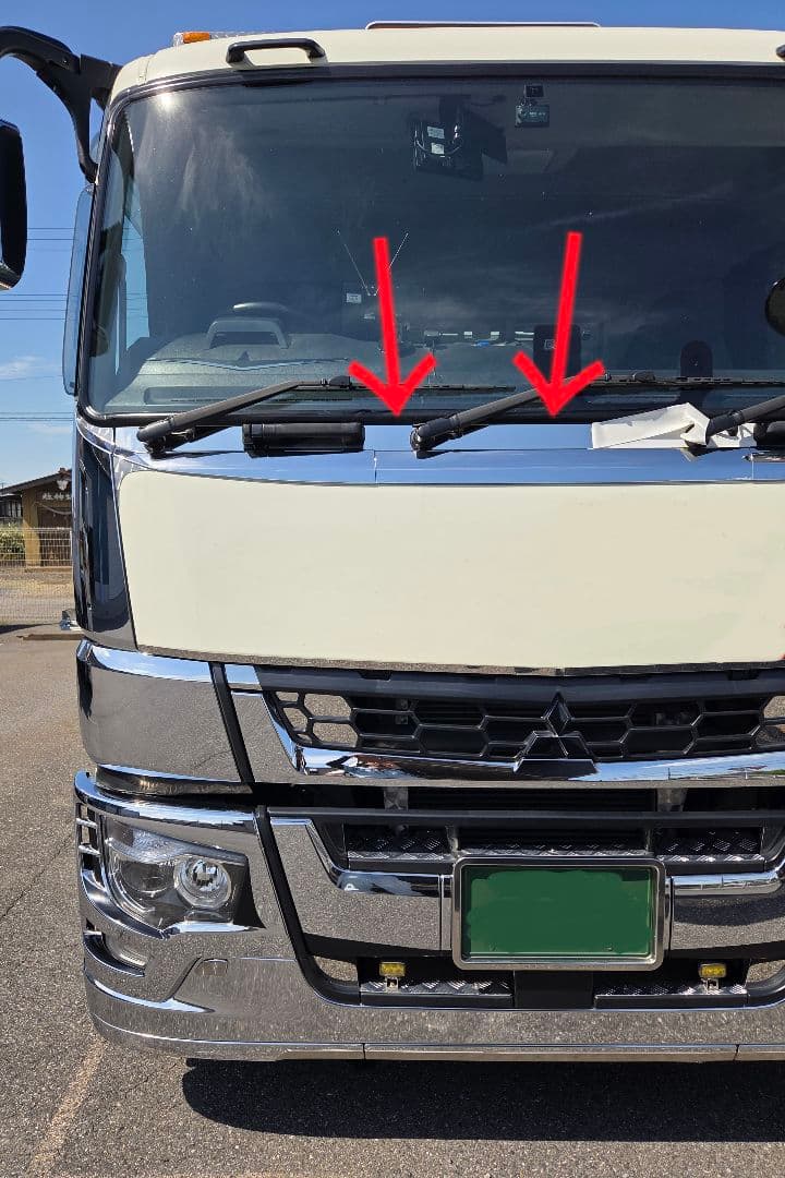 17スーパーグレート等　バラさず簡単取り付けワイパーパネル　ドアプロテクター唐草