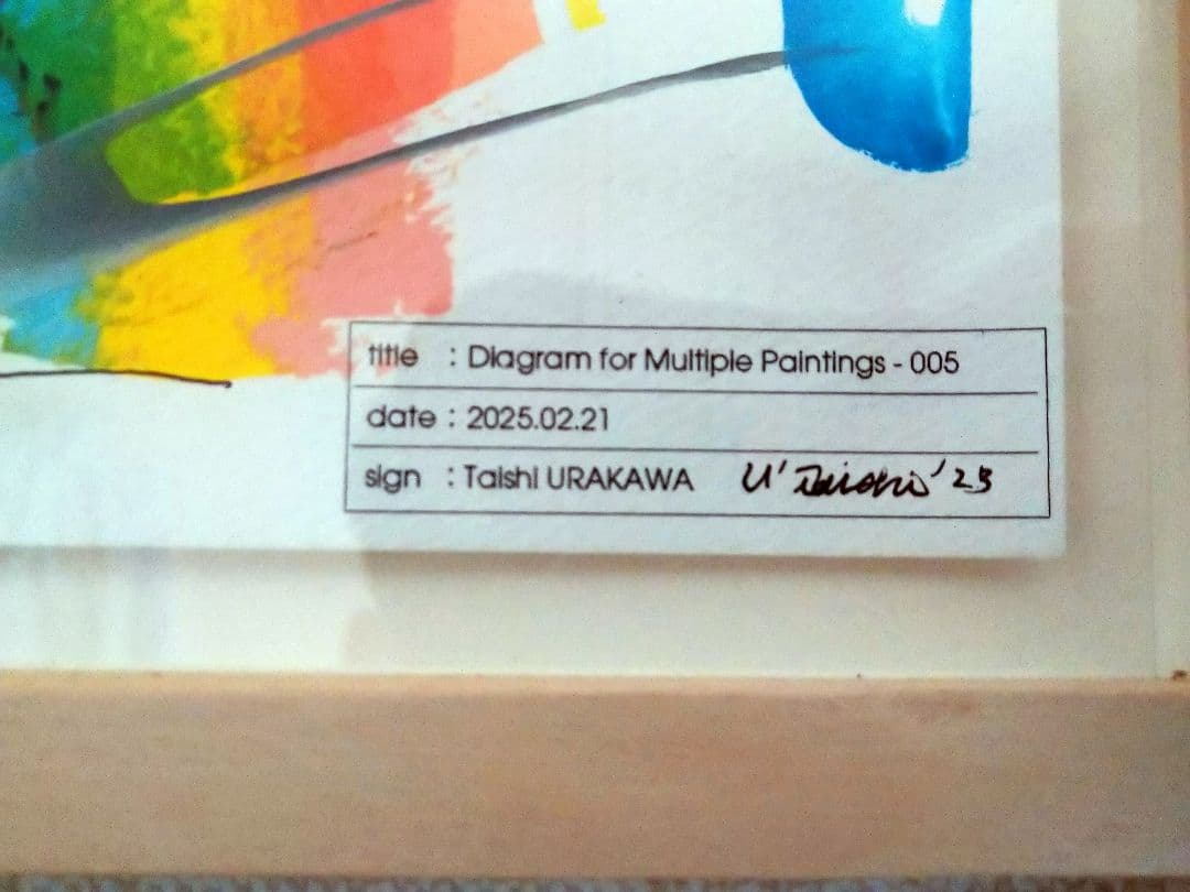 ふ*ん様 絵画 抽象画 原画　直筆　浦川大志 インテリア　真作　現代アート　美術