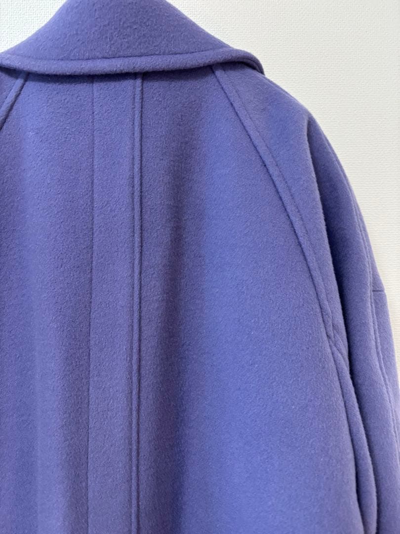 STUNNING LURE ウールカシミアロングコート　パープル