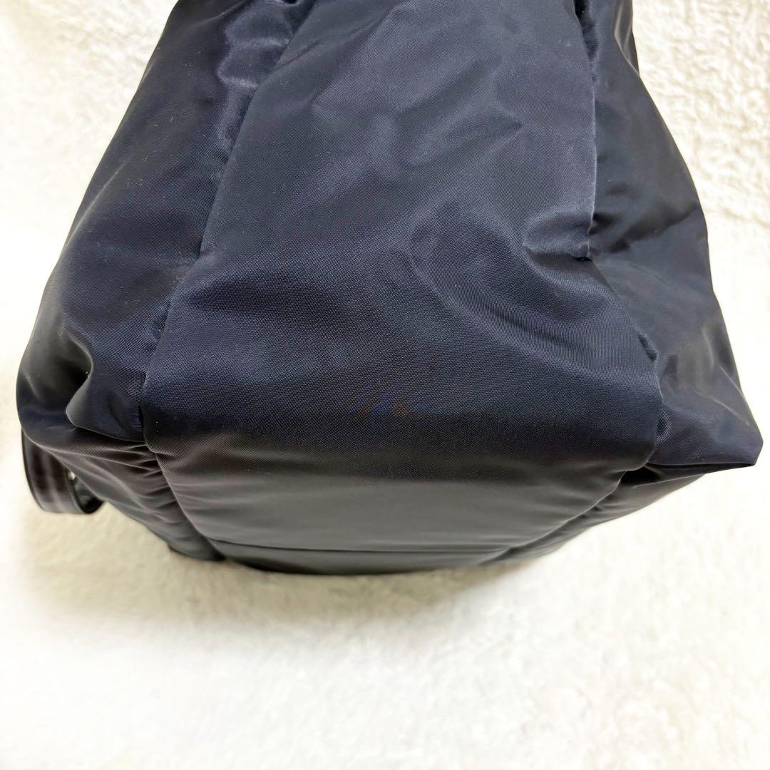 バーバリー　ノバチェック　トートバッグ　マザーズバッグ　黒　大容量　肩掛け