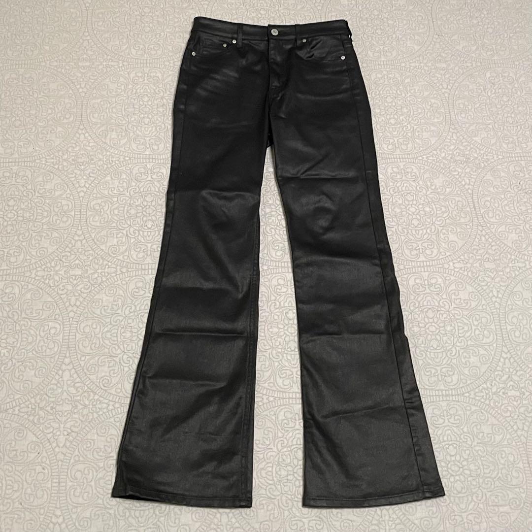 ブーツカットコーティングデニム