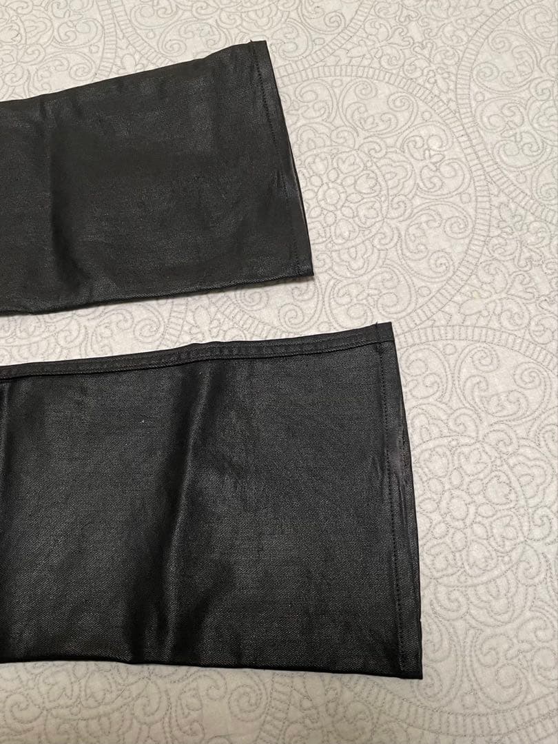 ブーツカットコーティングデニム