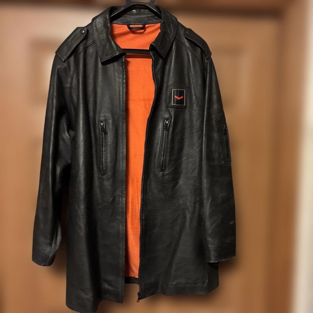 イタリア警察レザージャケット　POLIZIA 90s