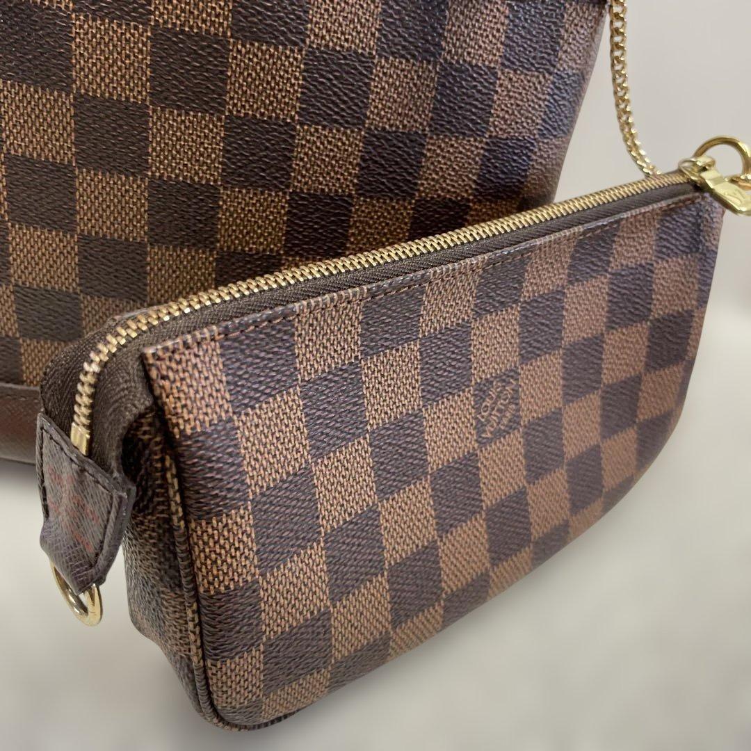 【LOUIS VUITTON】ダミエハンドバッグ ポーチ付き