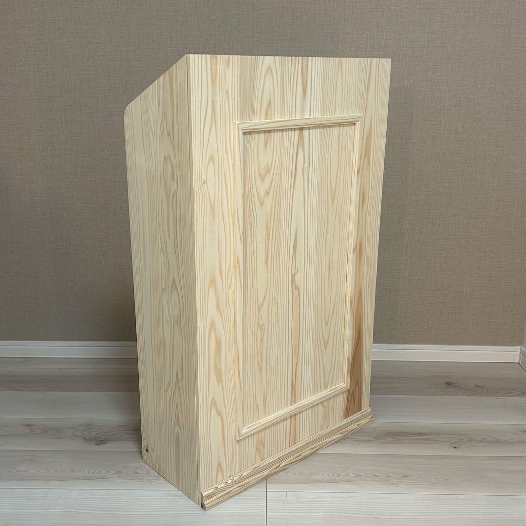 マルシェ•展示販売のレジ台に♪杉無垢材を使ったかわいいレジカウンター 折り畳み式