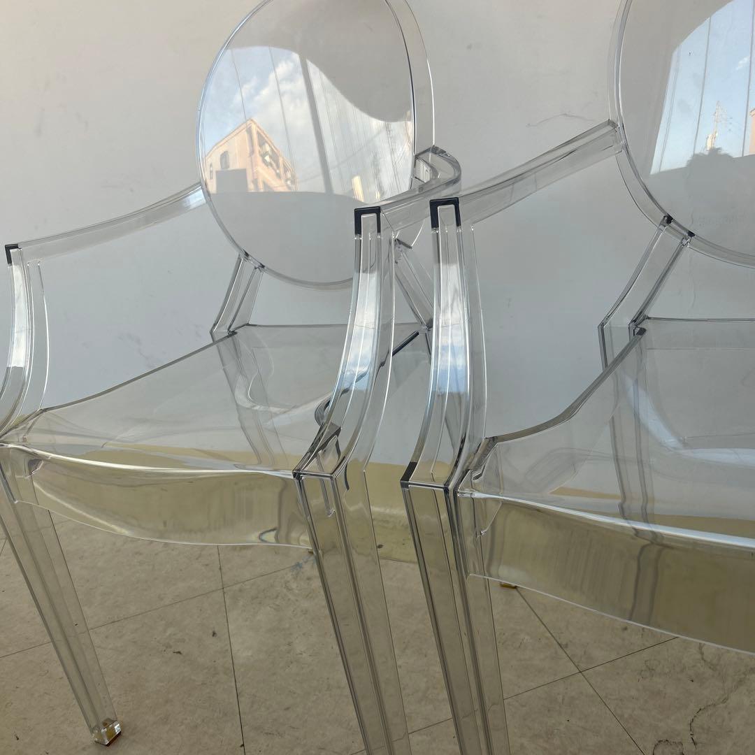 2脚セット　Kartell ルイ・ゴースト シングルチェア クリア