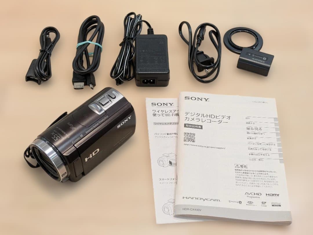 【強力手ブレ補正】SONY HDR-CX430V ビデオカメラ 付属品完備