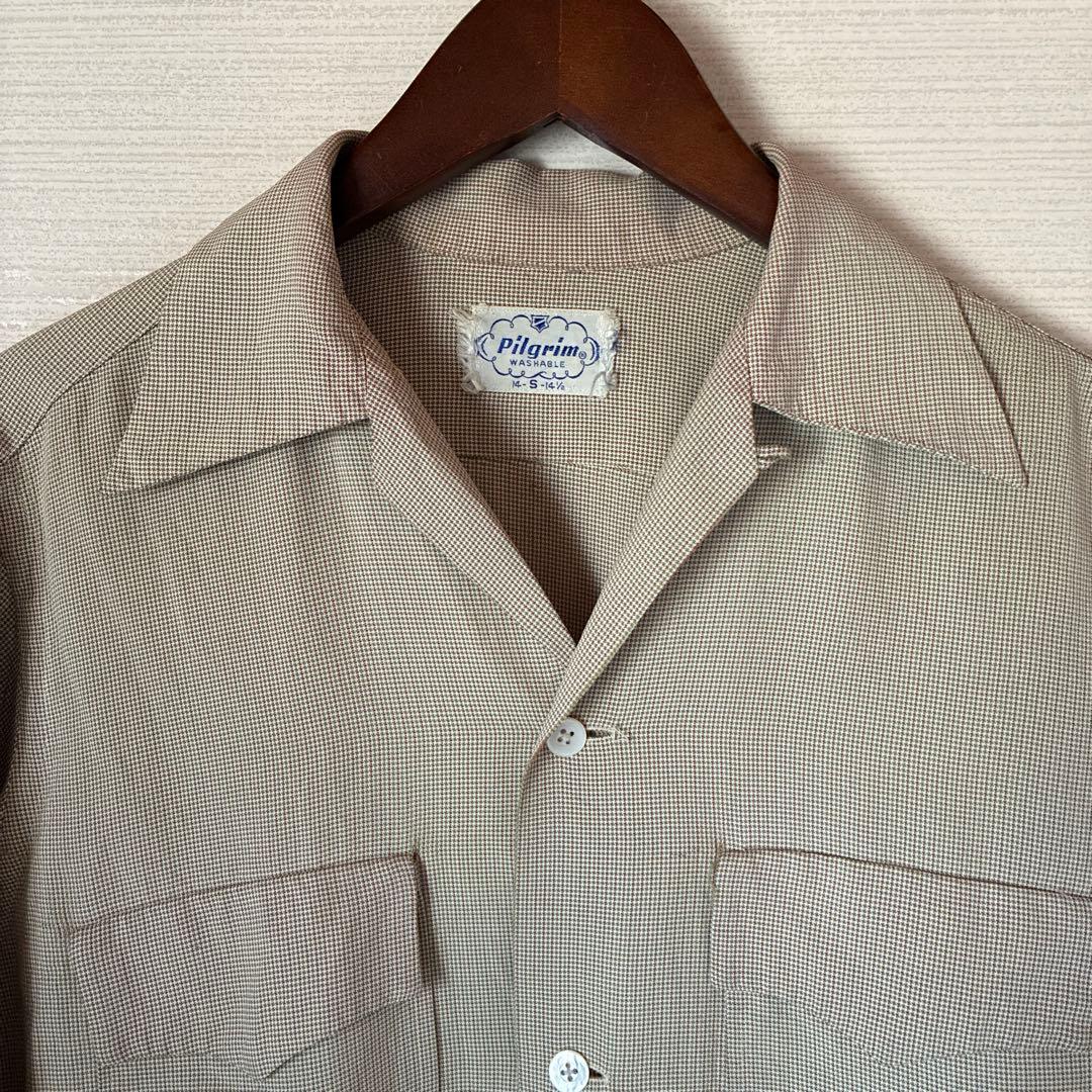 古*物様 pilgrim シャツ　50's レーヨン　arrow タウンクラフト