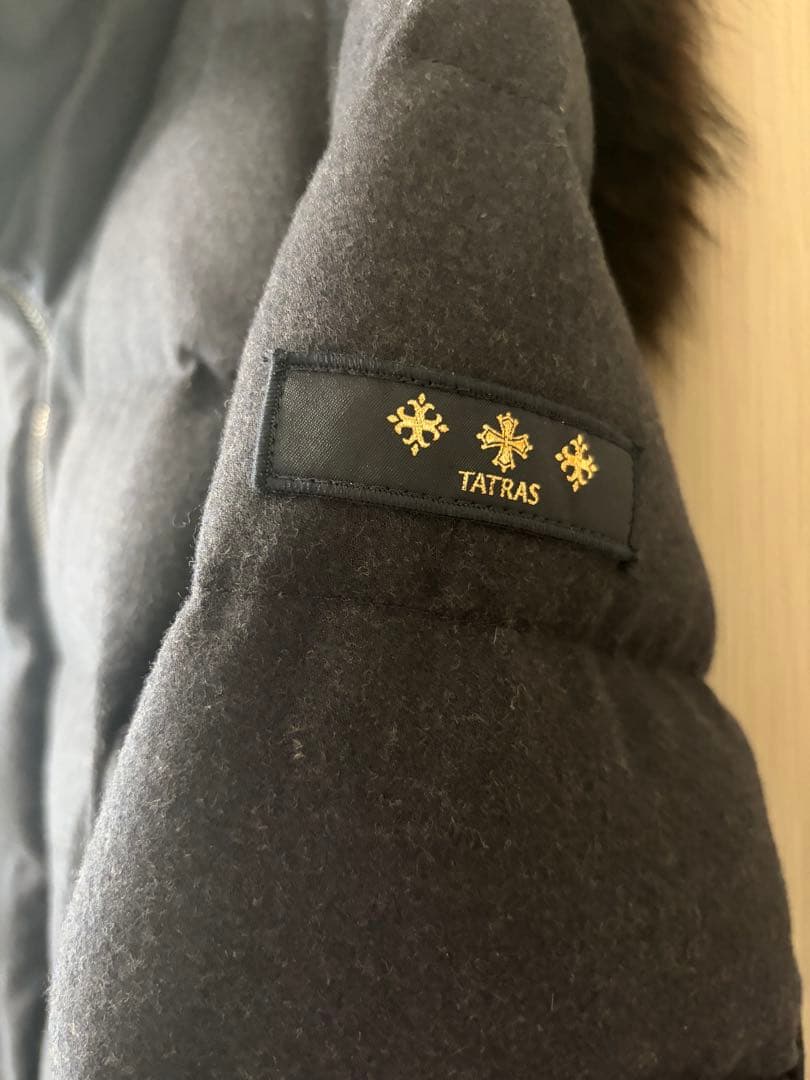 TATRAS ウールダウンジャケット　ネイビー　Lサイズ　(3)