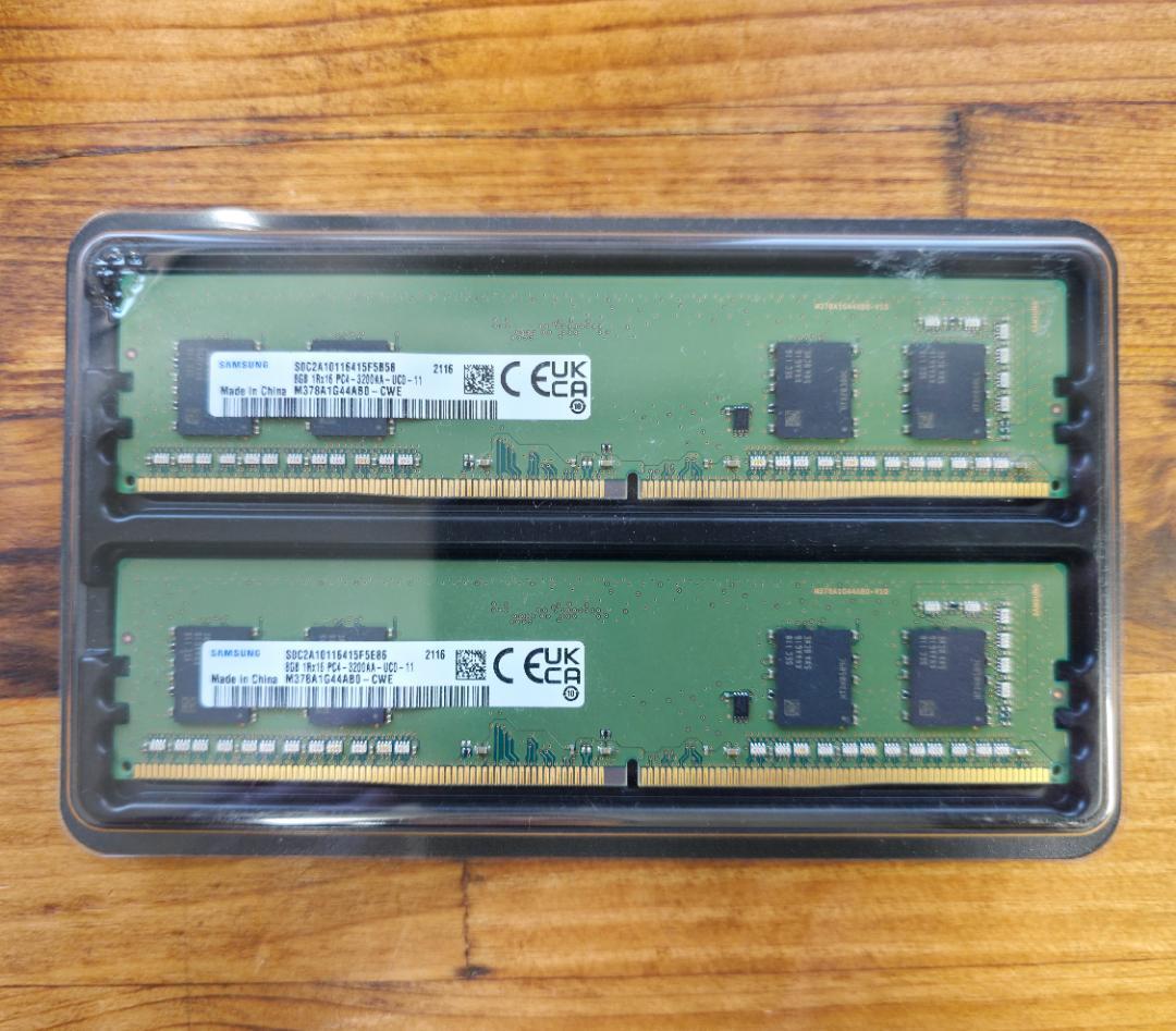 SAMSUNG PC4-3200AA 8GB×2枚 ディスクトップPC メモリ