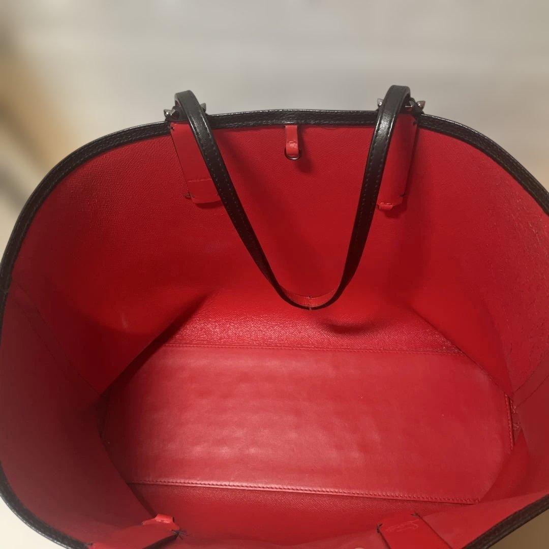 Christian Louboutin トートバッグ 黒 赤
