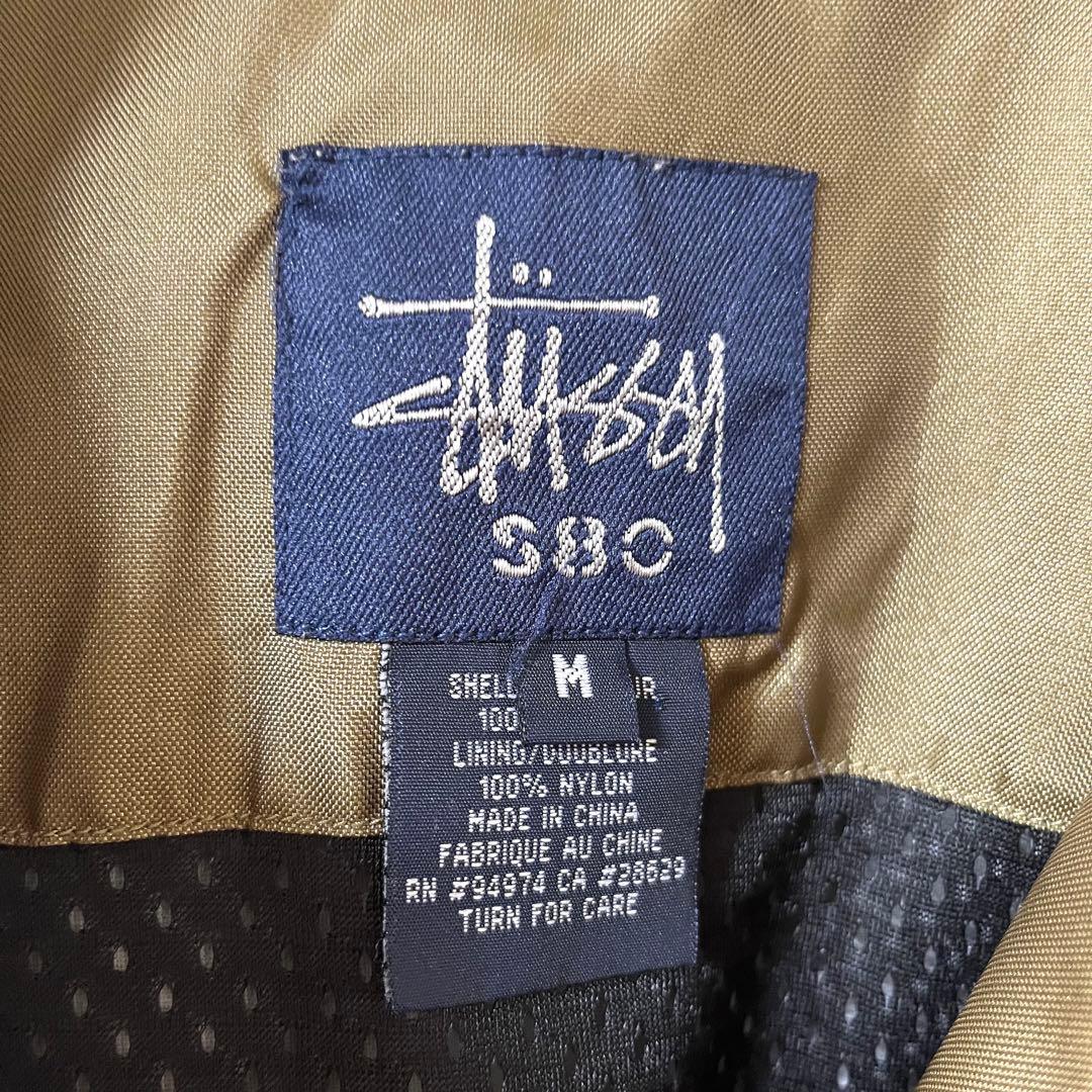 古着 90's オールド ステューシー ナイロンジャケット オリーブ コヨーテ