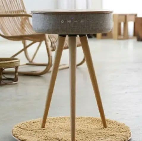 無線充電可能 360°スピーカー内蔵 サイドテーブル「MellowW501T」