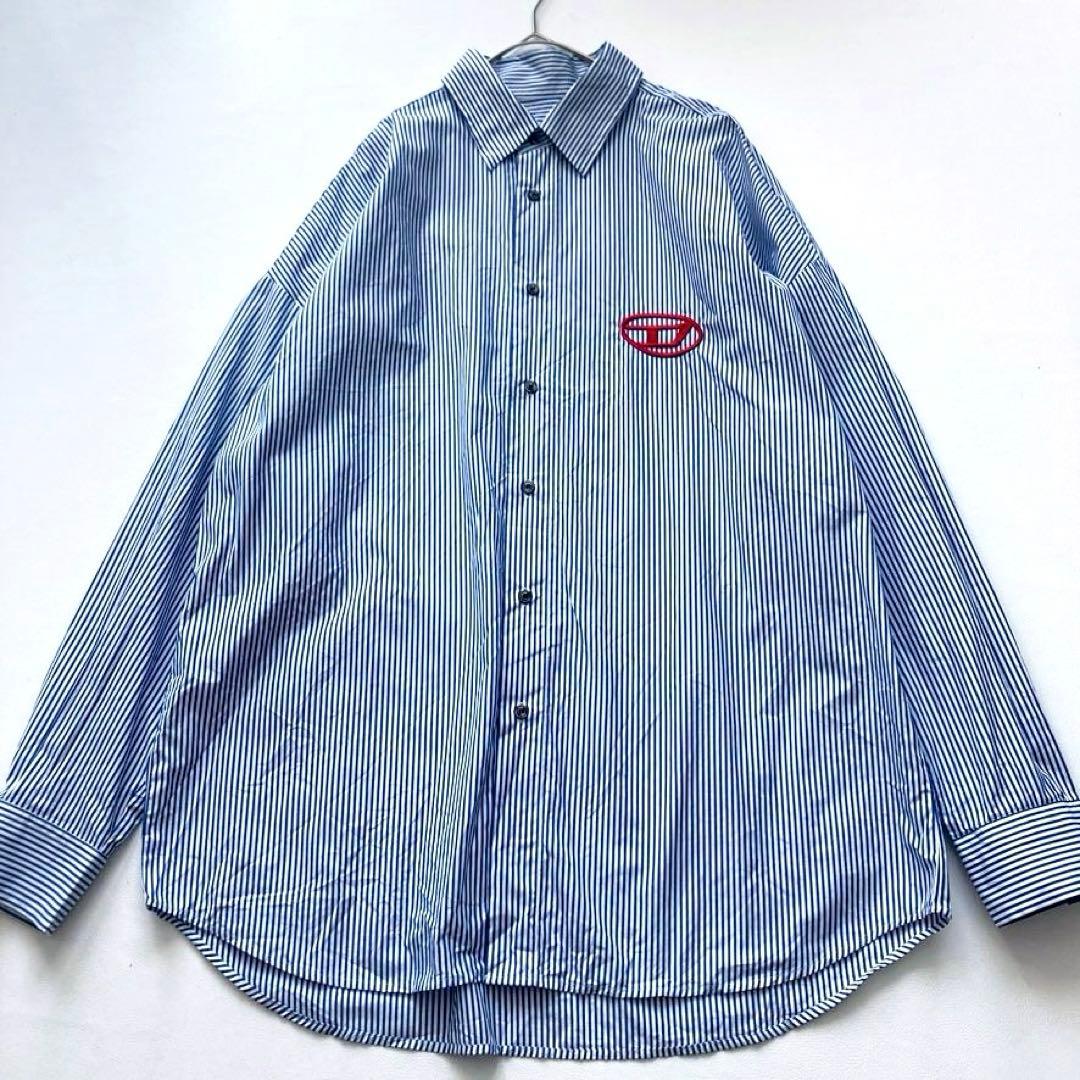 【ガルバ】DIESEL S-DOUBER ストライプ シャツ 52