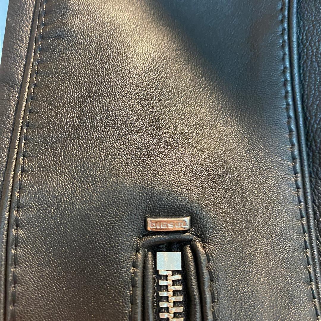 【美品】ディーゼル ラムレザー ライダース Mサイズ ブレイブマン ブラック