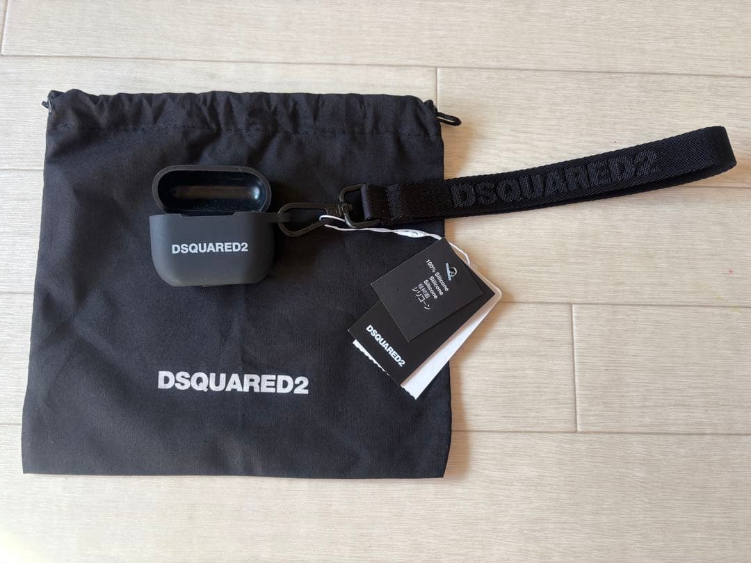 【未使用品】DSQUARED2 AirPods Pro ケース シリコン 黒