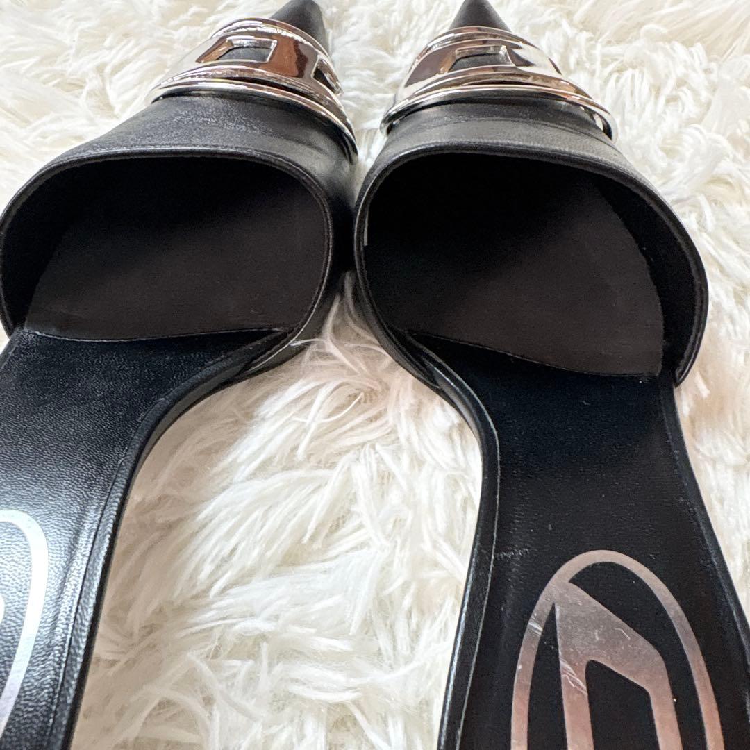 ☆美品☆DIESEL ディーゼル D-VENUS ミュール ハイヒール Dロゴ