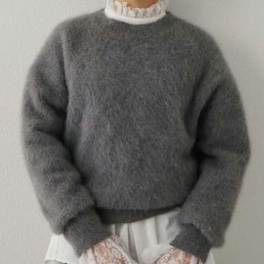 【新品】ウィムガゼット ファークルーネックプルオーバー グレー