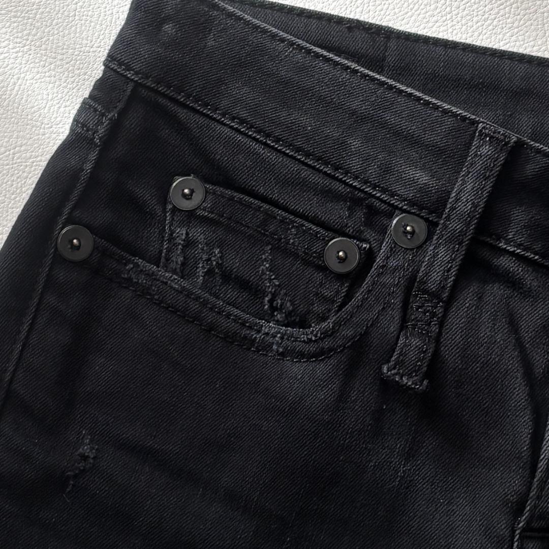 新品 R13 alison skinny ブラックデニム イタリア 裾クラッシュ