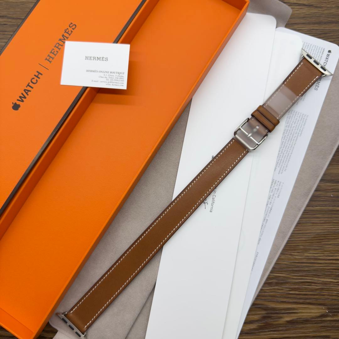3020 未使用　Apple Watch エルメス　ブラウン　ドゥブルトゥール