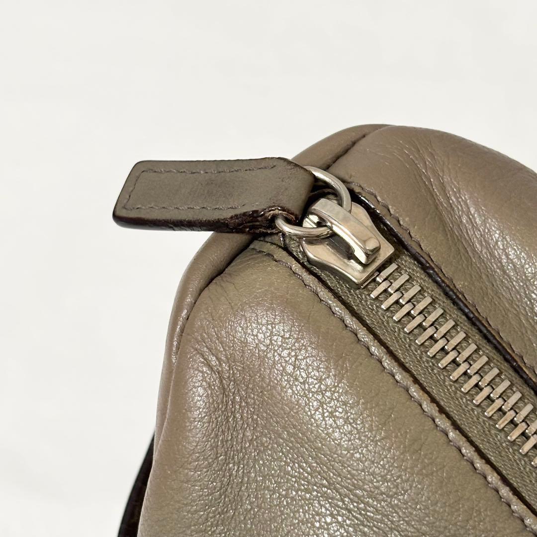 JIL SANDER・レザー 無地 ハンドバッグ手提げ鞄 保存袋付き