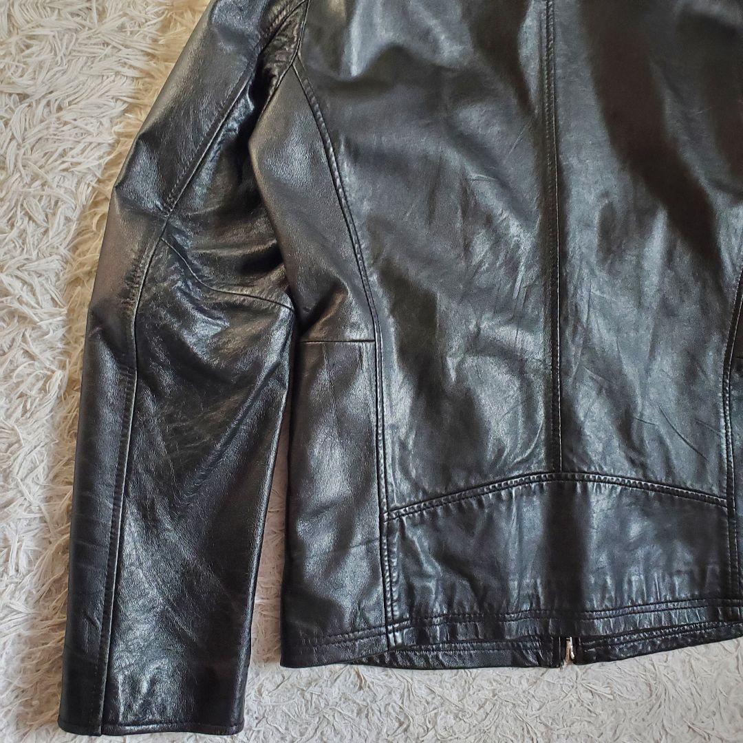 極美品 LHP lazy hazy planet シングル ライダース L 黒