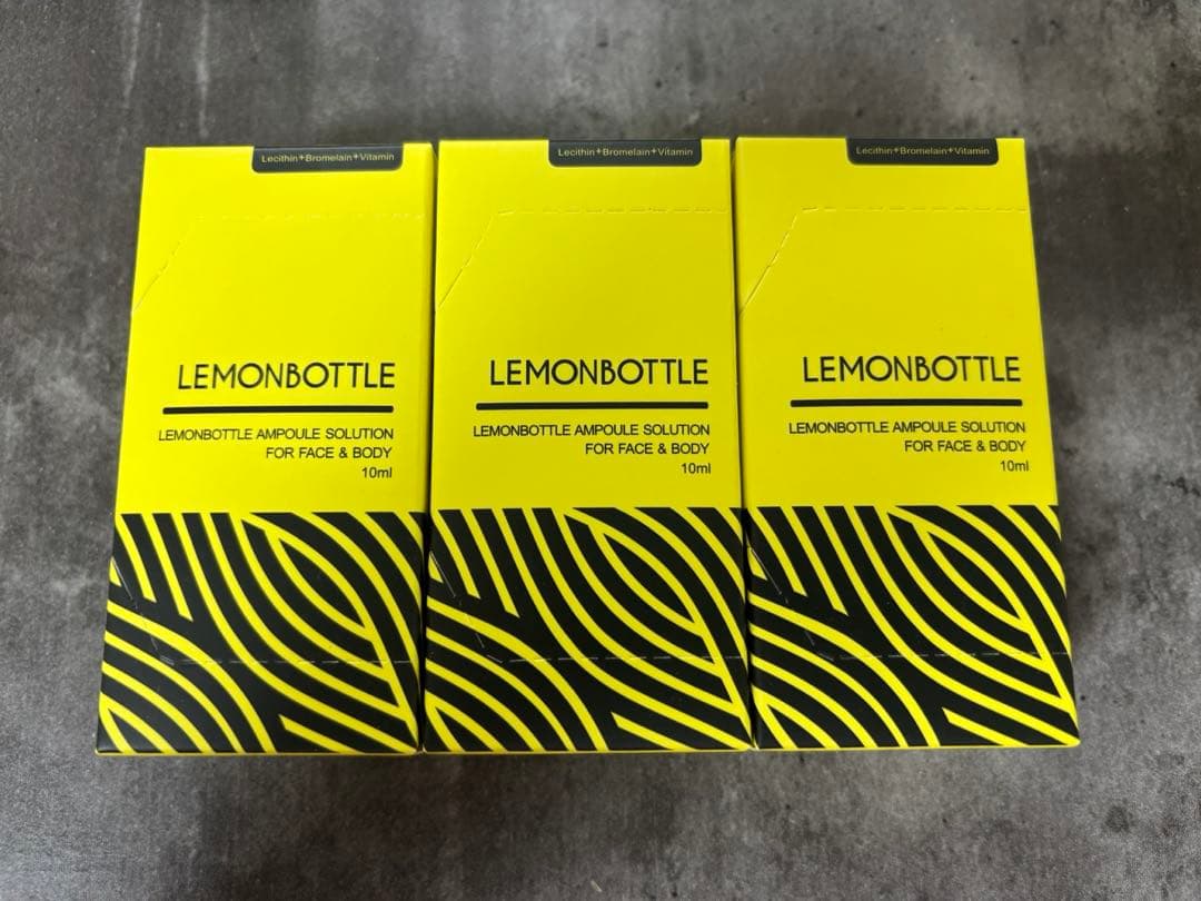 【即日発送】韓国で話題沸騰！レモンボトル3本 ホームケアは塗るだけでOK!