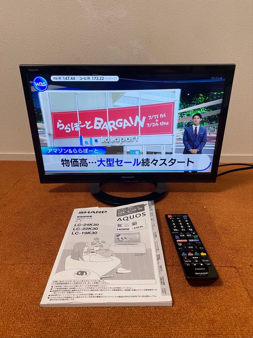 ぴ太郎　シャープ 19V型 液晶テレビ ハイビジョン 外付HDD対応