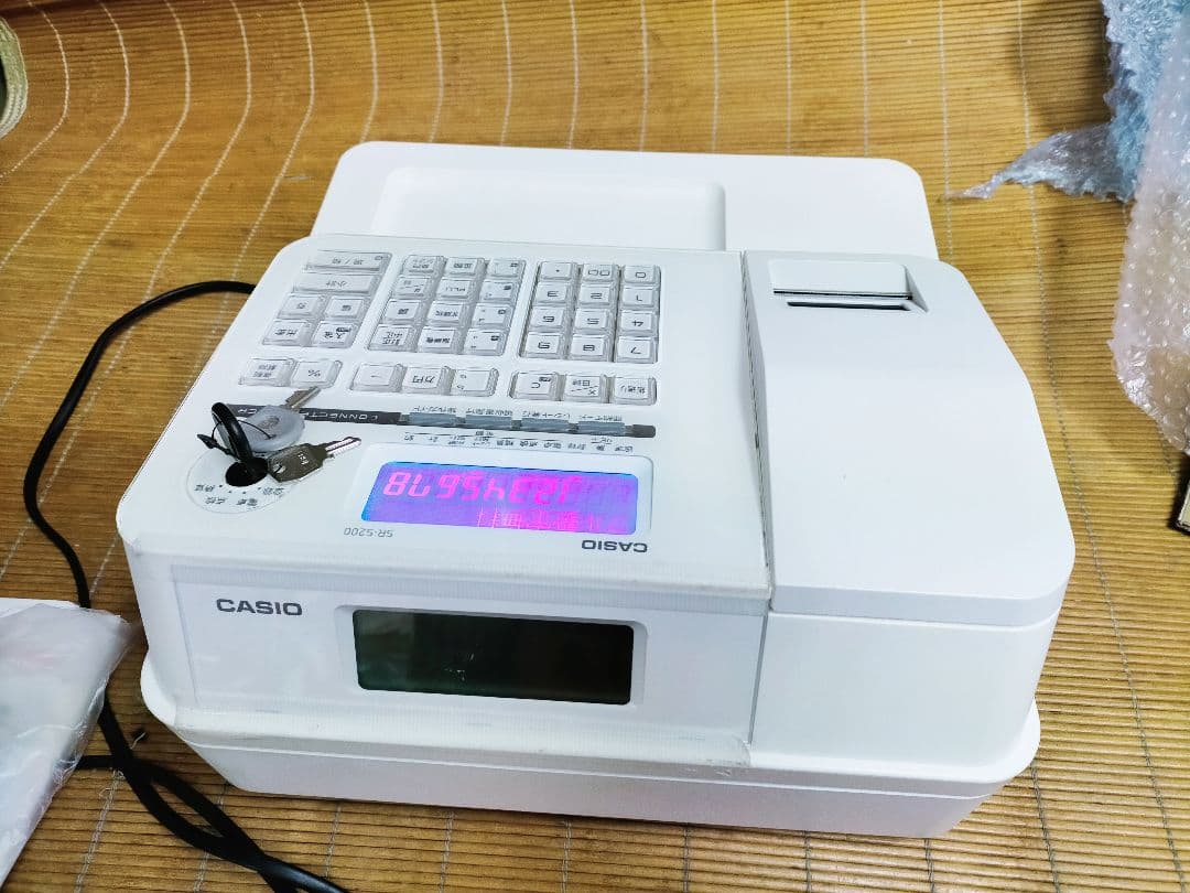 カシオレジスター　SR-S200　最新機種　スマホ設定売上管理　744444
