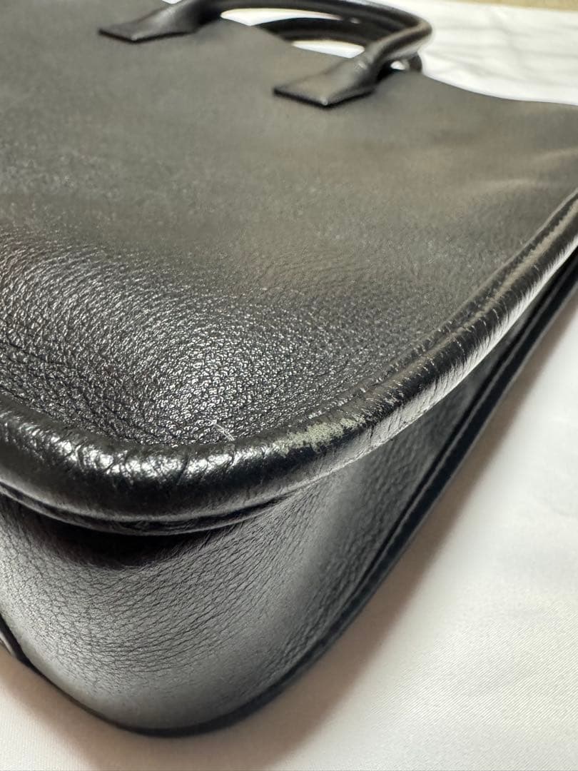 LOEWE ロエベ ビジネスバッグ　ブリーフケース　ブラックレザー