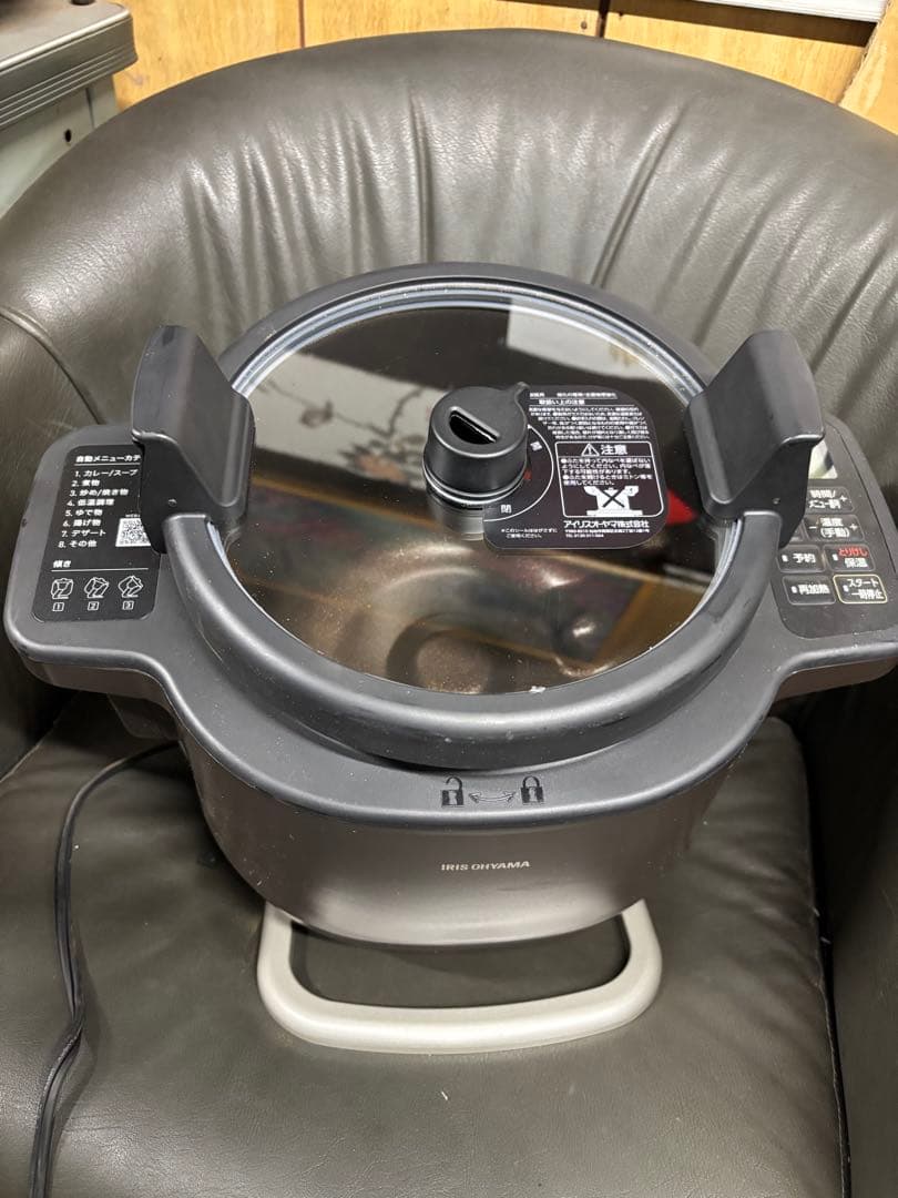 アイリスオーヤマ 自動かくはん式調理機 KDAC-IA2-T（ブラウン）