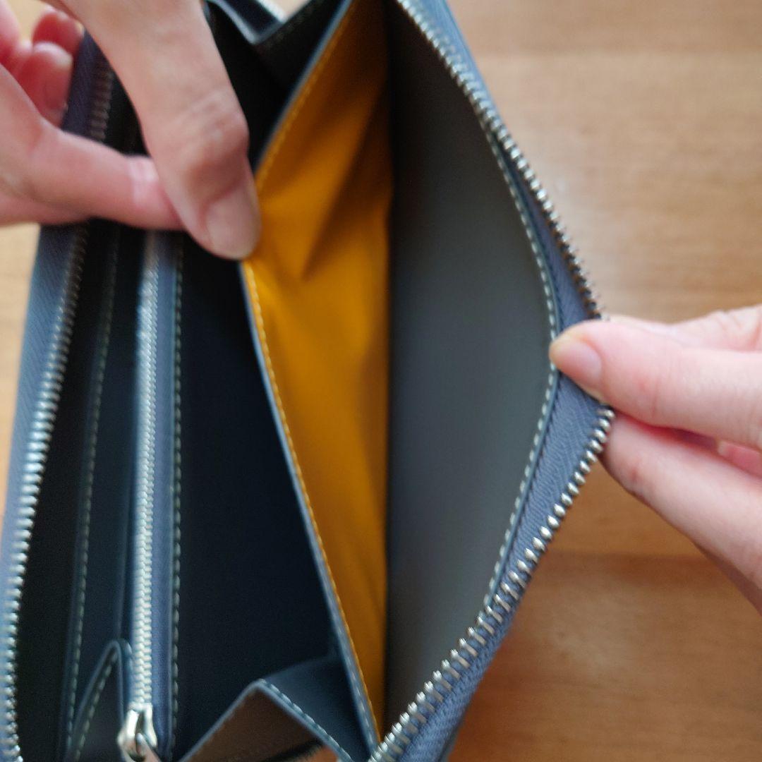 【美品】【購入証明書付】GOYARD/ゴヤール マティニオンGMウォレットグレー