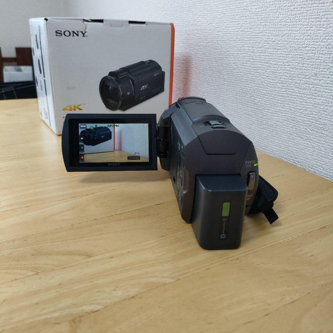 ソニー4Kビデオカメラ SONY FDR-AX40　バッテリー2個