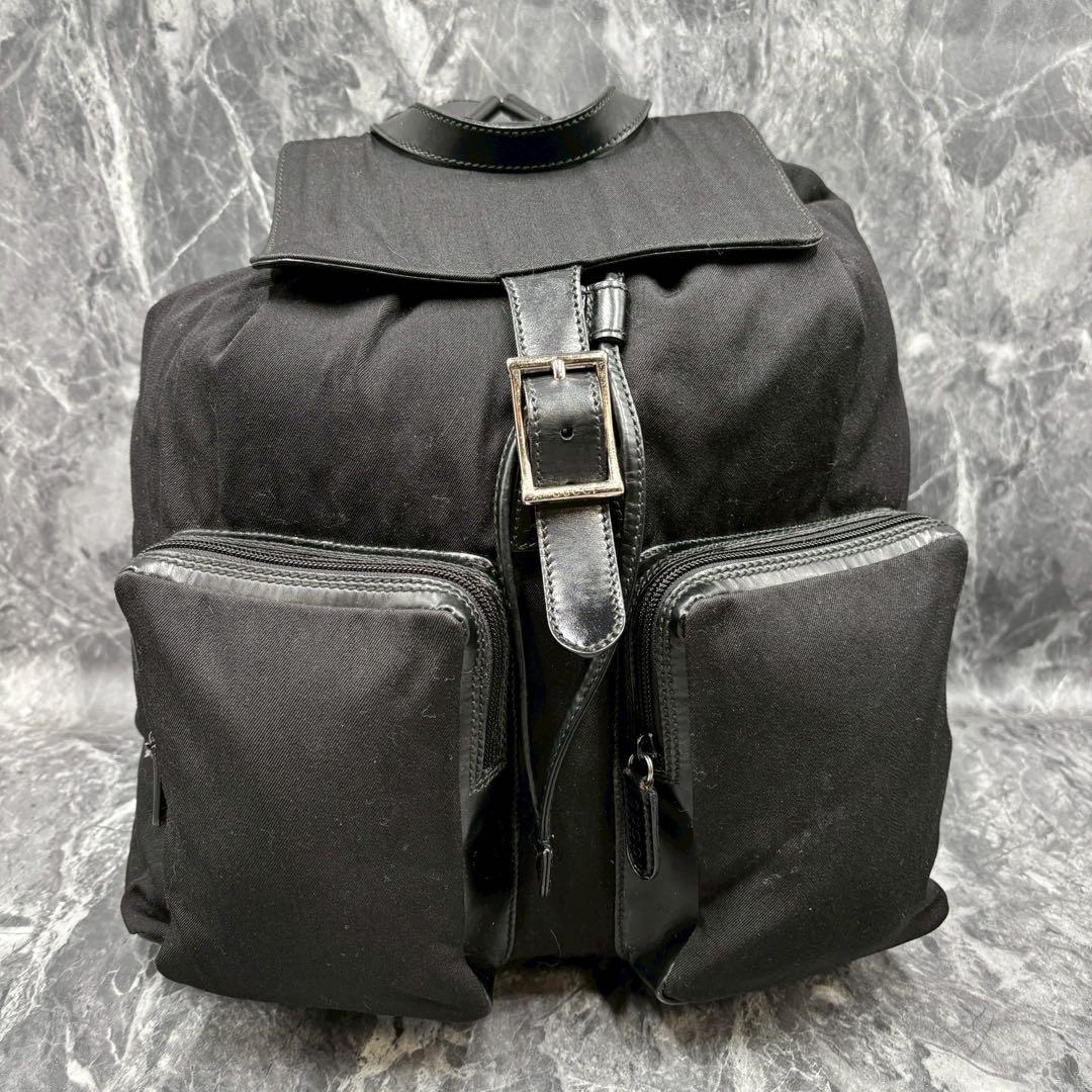 ✨美品✨GUCCI リュック バッグパック レザー ブラック 黒 シルバー金具