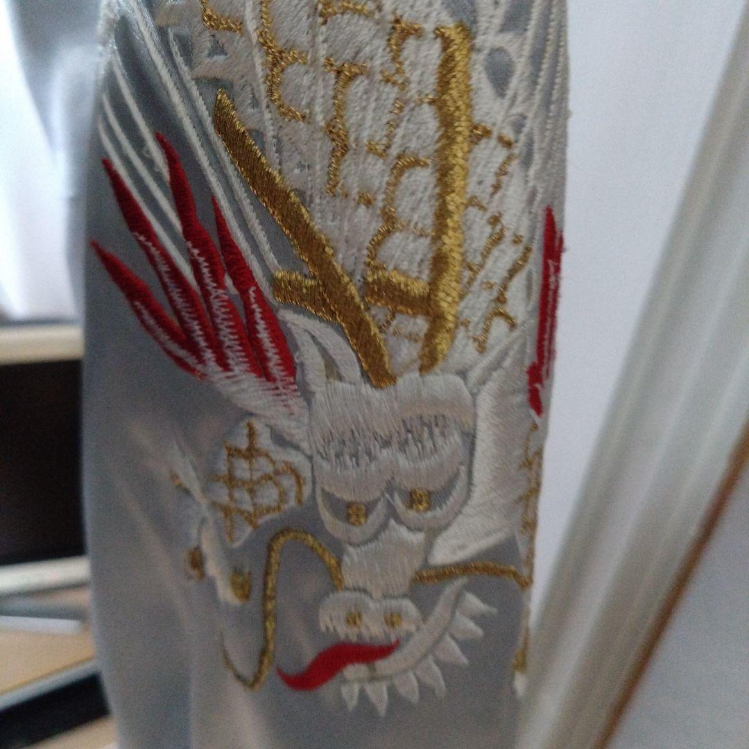 プリンス商会★スカジャン虎＆龍刺繡M★USED良品