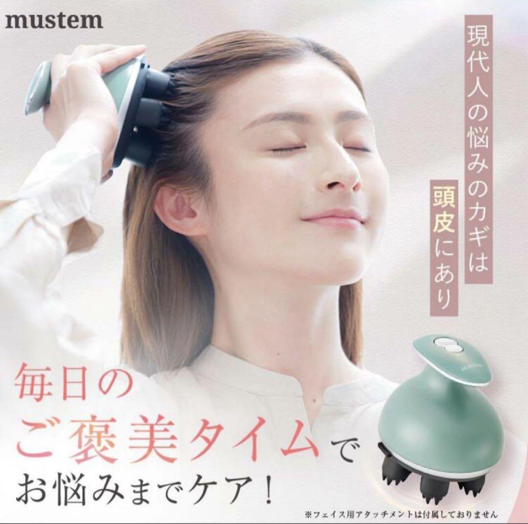 mustem スカルプブラシ MST-EHG グリーン