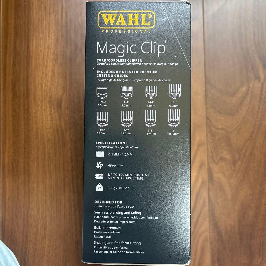 新品未使用品WAHL MagicClip Clipperバリカン　黒　ブラック