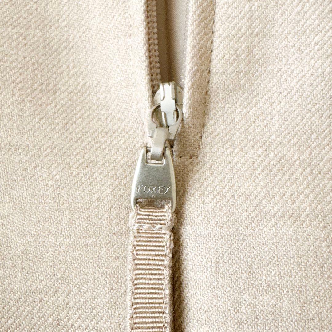 フォクシー✨レディブーケ ワンピース ノースリーブ グレージュ 定価14万 40