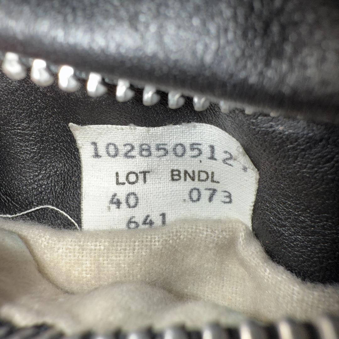 米国製40✨Schott ショット 641 シングルライダース レザー 黒