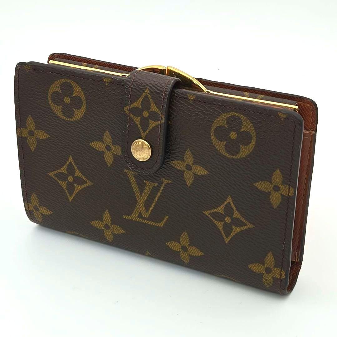 ルイヴィトン ポルトモネビエ ヴィエノワ モノグラム がま口 二つ折り財布