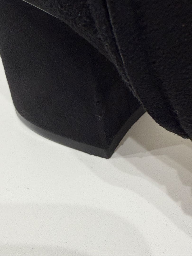 グッチ　ショートブーツ マーモント スエード フリンジ　ブラック サイズ38