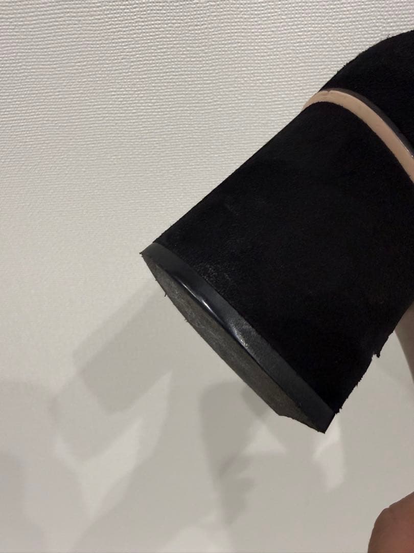 グッチ　ショートブーツ マーモント スエード フリンジ　ブラック サイズ38