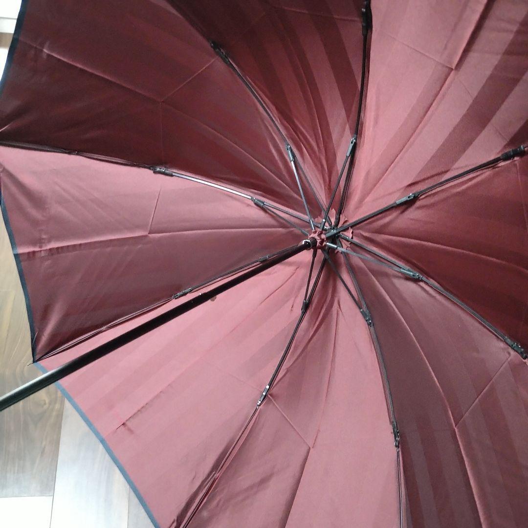 前原光榮商店　トンボ洋傘　【メンズ折りたたみ傘】シャドウ　ダークブルー×エンジ