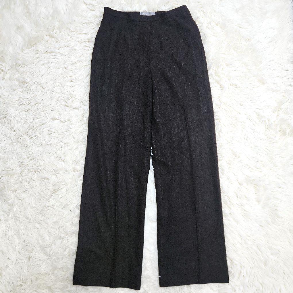 マックスマーラ　銀タグ　イタリア製　ダブルスーツ　ストライプ柄