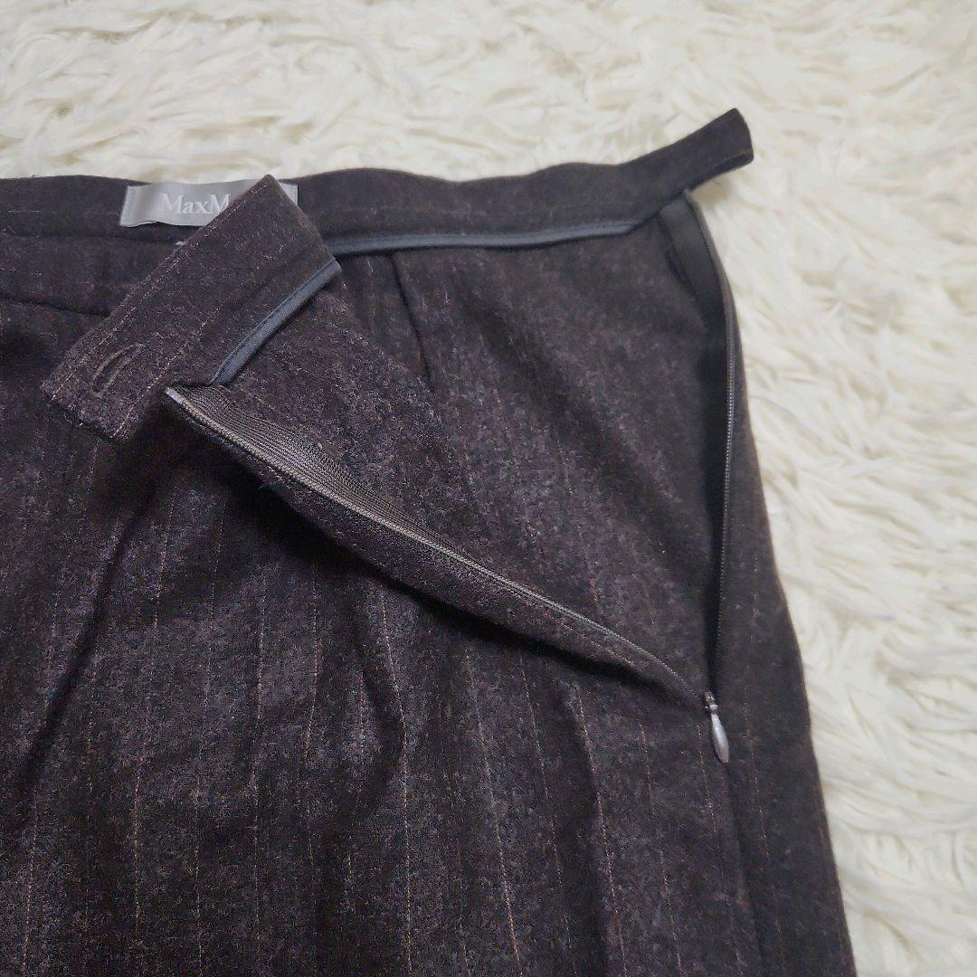 マックスマーラ　銀タグ　イタリア製　ダブルスーツ　ストライプ柄